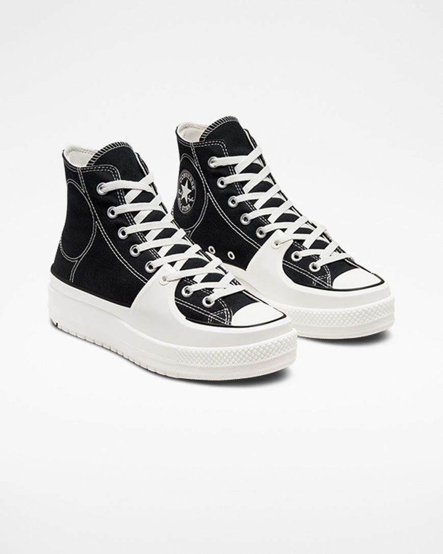 Men's Converse Chuck Taylor All Star Construct High Top Shoes Black / White | AU 34E65A